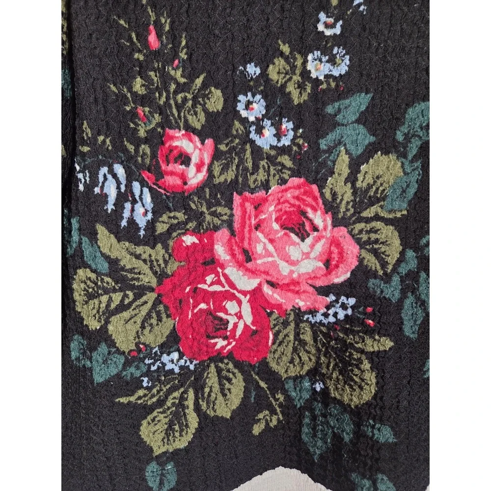 Loft Y2k Off‎ The Shoulder Floral Balloon Sleeve Cottagecore Boho Blouse Size M